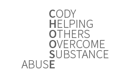 Cody helping others overcome substance abuse graphic